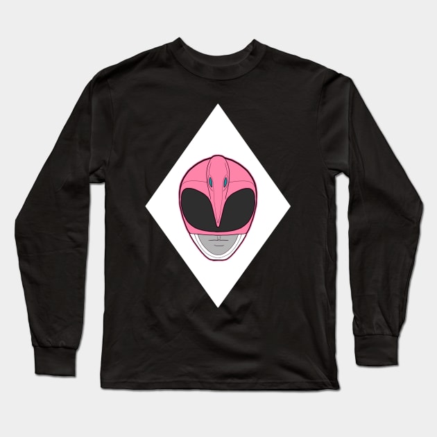 Power ranger pink ranger Long Sleeve T-Shirt by ekkimu